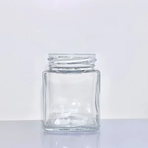 Square Cork Sealed Super Flint Glass Jars with Lids for Storing Jam Food Empty Jars