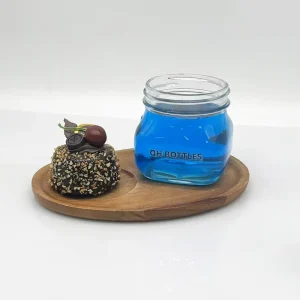 Square Flint Glass Jar With Screw Lid Custom Print Food Cosmetic Packaging Jar