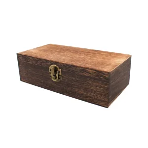 Square Handmade Craft Wooden Packaging Box Storage Gift Jewelry Wooden Boxes with Hinged Lid