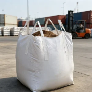 Square Open Top Wide Mouth FIBC Jumbo Bag for Mine Ore Building Materials Shipment