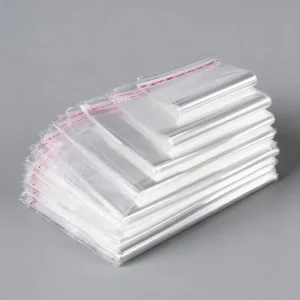 Stock Blank Food Clothing Self Seal Pouch Jewelry Pack Self-adhesive Gift Packaging Transparent Clear OPP Plastic Bag