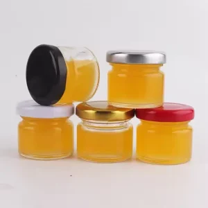 Storage Jars 25g 25ml 35ml Empty Marmalade Jar Small Mini Glass Jam Honey Jar With Metal Lid