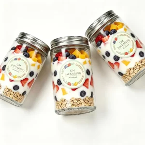 Straight Sided 16oz Clear Food Grade Glass Mason Jars Regular Mouth Glass Jars Storage Containers with Airtight Screw Cap