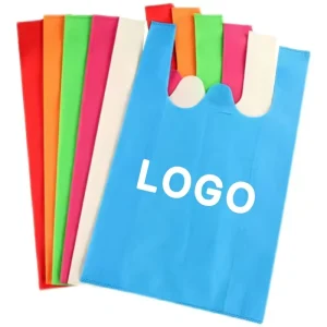 Supermarket Non Woven T Shirt W Cut Shopping Bag Recycled Market Boutique Bag Factory Sale Thank You Bag