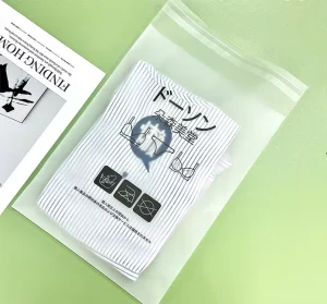 Supplier Custom LOGO Semi Transparent Frosted Cpe Clothing Garment Packaging Self adhesive Plastic Matte EVA Poly Bag
