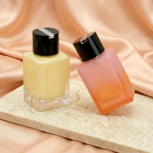 Supplier Custom Printing Luxe 100ml Square Premium Refillable Spray Empty Glass Perfume Bottle