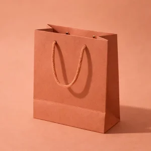 Sustainable Flat Handle Paper Bags Bulk Recyclable Kraft Grocery Bags for Supermarkets and Food Retail