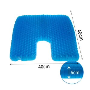 TPE Honeycomb Gel Cushion Double Thick Comfortable Breathable Cooling Car Seat Cushion for Home and Office
