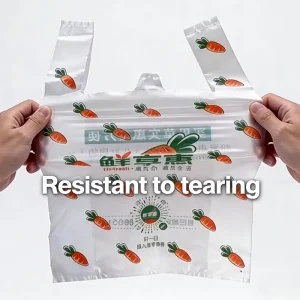Take Out Bag Disposable Plastic Bag Factory Price OEM HDPE Food Shopping Plastic Customized Thank You Printing PE Carton Packing