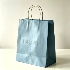 Takeaway Bakery Food Brown Kraft Paper Carrier Bags for Take Out Cafe With Custom Printed Logo