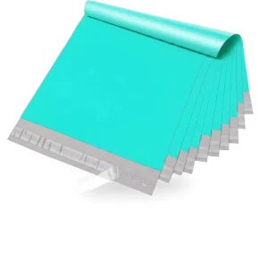 Teal Poly Mailers Cyan Shipping Bags Turquoise Courier Envelopes Cost Effective Packaging Solutions Custom Logo Teal Mailers