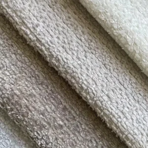 Textured 100% Polyester Chenille Fabric Flame Retardant & Breathable for Sofa Upholstery Blanket Car & Bag Use