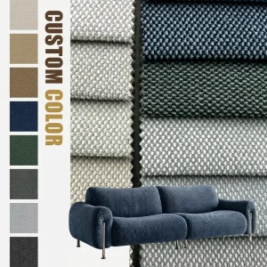 Textured Waterproof Sofa Fabric Solid Suede Wear resistant Upholstery Fabric Breathable for Furniture