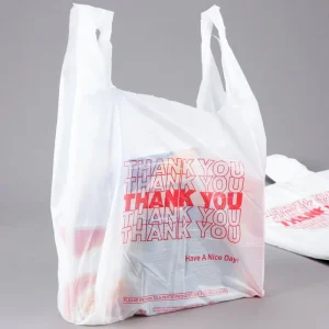 Thank You Plastic Bag Carryout T Shirt Plastic Bags Grocery Shopping Vest Handle Bags