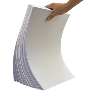 Thick 250gsm 300gsm Double Recycled White Cardboard Paper for Business Cards DIY Crafts Grocery Use Custom Logo Laser Printing