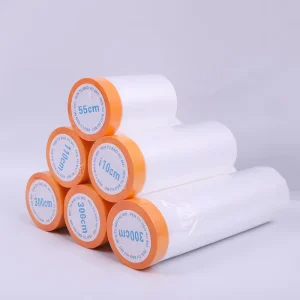Thicker and Self Adhesive Pre-tape Masking Film for Window Covering