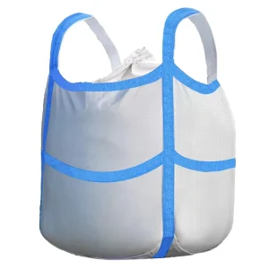 Ton Breathable Food Grade 100% Virgin Polypropylene PP FIBC Tubular Jumbo Flat Bottom Bulk Bag 5 1 Safety Factor Building