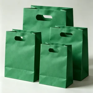 Top Quality Custom logo Printed Craft Paper Shopping Bag for Gift Clothes Packaging with Die Cut Handle