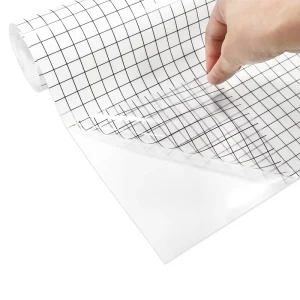 Transfer Paper Tape Roll for DIY Craft Vinyl Grid Application Tape for Adhesive Vinyl Film
