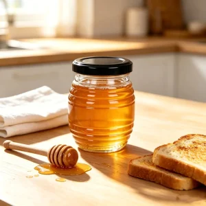 Transparent 100 180 400 750ml Empty Glass Honey Jar With Lid Storage for Home
