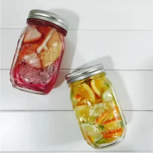 Transparent 32oz Wide Mouth Mason Jar Sealed Jar 16oz with Custom Logo for Food Packaging