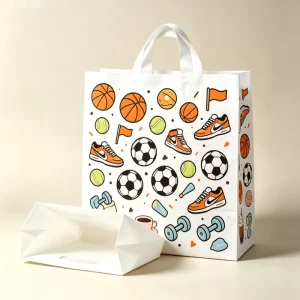 Transparent Clothing Shopping Bag Plastic Handheld Clothing Packaging Bag Customizable Size