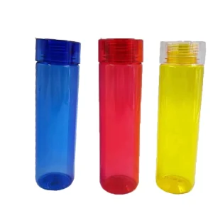 Transparent Colorful Plastic Cups Bottles 600ml 700ml With Logo for Gifts Sport Bottle