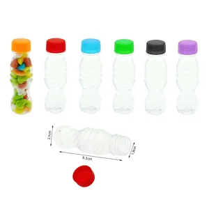 Transparent Empty Candy Bottle Plastic Drink Bottle Water Bottle for Kids Liquid Food Package