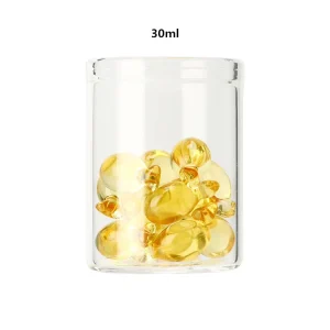 Transparent Glass Jar Bamboo Lid With Sealing Strip Glass Food Storage Jar Easy Clean Reusable Design