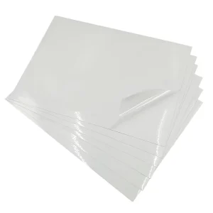 Transparent Industrial Vinyl Labelstock Reusable Removable PVC Self Adhesive Film High Clarity Clear Printable Material