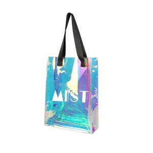 Transparent Ladies Bag Clear Plastic Large Holographic Gift Reusable Custom Pvc Tote Bags