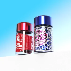 Transparent Matte Glass Tube Child Safety Lid Screen Printed Display Packaging for Small Collectibles Gifts Custom Sizes 116mm