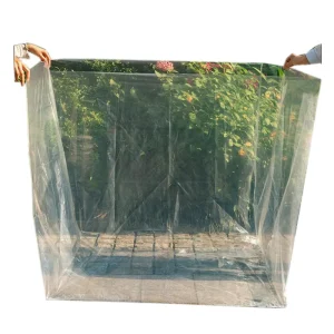 Transparent Moistureproof Carton Liner Square PE Bag Thickened Dustproof for Cargo Packaging Shipping Container Protection