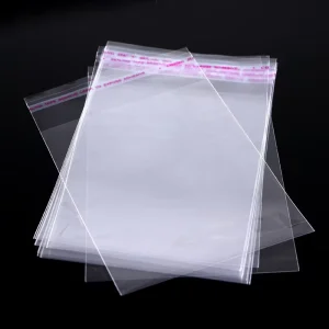 Transparent Plastic Bags 16cm-22cm OPP Flat Packaging Bags Food Toys Plastic Bags