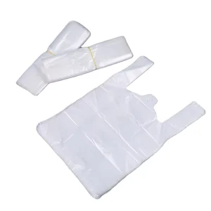 Transparent Plastic Shopping T Shirt Bag Disposable Vest Carrier Bag for Vegetable