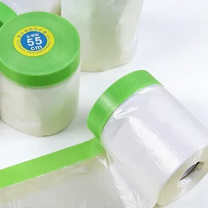 Transparent Single Pressure Sensitive 20m Cloth Duct Tape Masking Film Pre Taped PE Paint Protection Film Self Healing High
