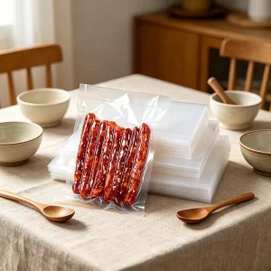Transparent Vacuum Patterned Bag Heat sealed Digital Printing Customized for Pet Food Chewing Gum Food Grade Use