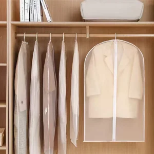Transparent Waterproof Windbreaker Suit Clothes Dust Cover PEVA Washable Hanging Bag Large Capacity All Seasons