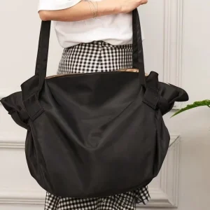 Travel Camping Shopping Foldable Large Capacity Women’s Lightweight Soft Oxford Zipper Polyester Shoulder Bag Storage Multi use