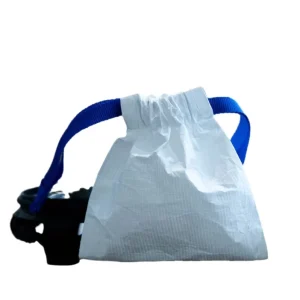 Tyvek Paper Reusable Portable Dustproof Drawstring Bag with Pocket, Water Resistant, for Jewelry and Beads