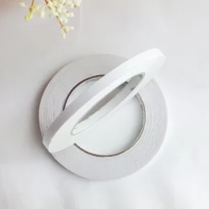 Ultra Thin 0.7cm Wide Double Sided Tape Strong Adhesive High Viscosity 2.2cm Thick Cotton Paper Office Tool Adhesive Paper Film