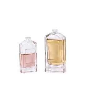 Unique Elegant Thick Durable Glass Perfume Bottle with Screen Printing and Pump Sprayer