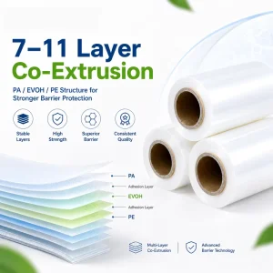 Vacuum Food Bag with Polyester Smooth Transparent Vacuum Bag Food Self Sealing Bag Plastic Preservation Bag