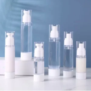 Vacuum Spray Dispensing Bottle 30ml 50ml 100ml PET Plastic Pump Sprayer for Travel Acid Etch for Cosmetic Sub bottling