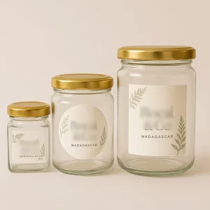 Vacuum sealed Glass Storage Jars 16 oz 200ml 100ml Food Packaging Glass Food Container Glass Containers for Food Storage