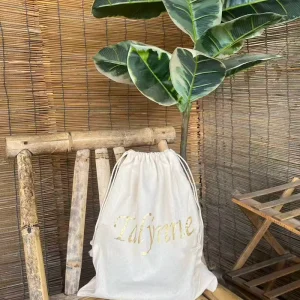 Various Sizes Custom Cotton Drawstring Bag Manufacturer Dust Large Canvas Cotton Drawstring Gift Bag with logo
