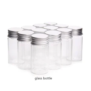 Various Sizes Glass Storage Jar Food Grade Twist Screw Lid Mini Portable Packaging Bottle