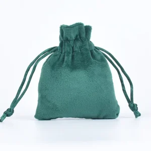 Velvet Drawstring Bag for Gift Jewelry Perfume Makeup Custom Logo Soft Velvet Cosmetic Dust Shoe Hair Extension Bag