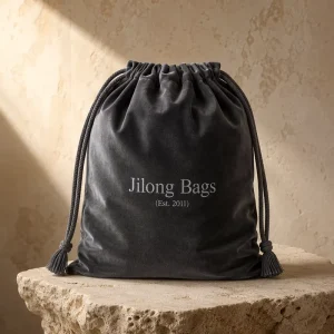 Velvet Drawstring Dust Bag Custom Logo Protective Garment Storage Bag Reusable Clothes Cover Pouch