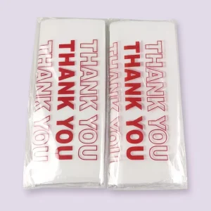 Verified Manufacturer Thank You Plastic Bag Eco-friendly Biodegradable T-shirt Bag HDPE Recyclable Shopping Bag for US UK Market